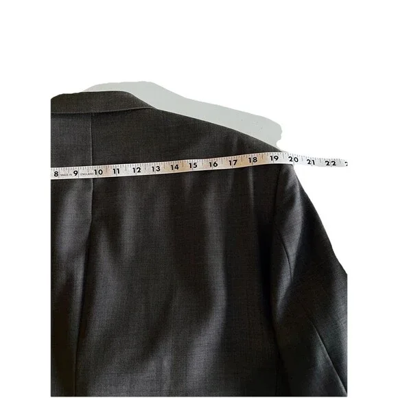 Stafford Suit Men 40S Blazer Jacket Brown Sharkskin Pants 34x30 2pc 100% Wool